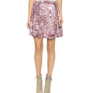 IRO Purple Adele Ikat Print Skirt